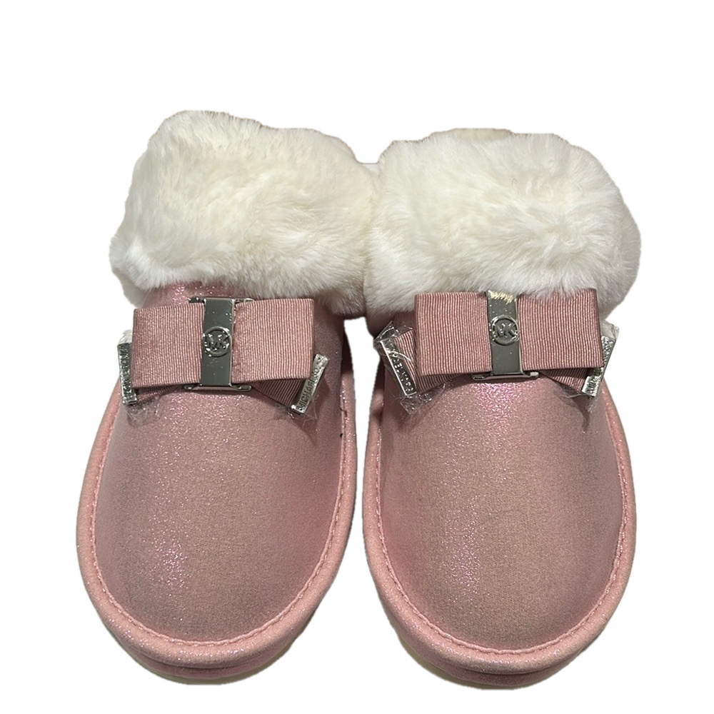 Michael Michael Kors Grace bow slippers girls size 2 NWT..